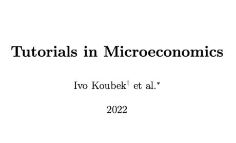 Cvičebnice od Iva Koubka „Tutorials in Microeconomics“